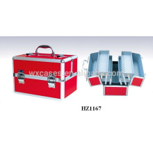 professional&high quality aluminum cosmetic bags cases with 4 trays inside